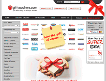 Tablet Screenshot of giftvouchers.com